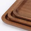 Paleta z litego drewna prostokątne tacki do przechowywania domowe el deser obiadowy herbata żywność stołowa serwowanie taca do domu narzędzia kuchenne VT164016341
