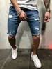 Nuovi jeans strappati corti da uomo moda casual pantaloncini di jeans elastici retrò di alta qualità abiti maschili di marca taglie forti 3XL308v