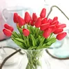 PU mini tulip artificial flower holding flowers wedding home fake flowers GD545