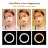 10" LED Studio Ring Light Photo Lamp Light For Youtube Tiktok Video Live+20 50 160 CM Tripod