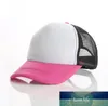 Blank Trucker Mesh Hats Frühling Sommer Snapback Baseball Caps für Männer Plain Foam Net Snap Back Baseball Cap für Frauen Sonnenhut 20 Stück