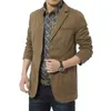 Drop shipping men casual blazers masculino man suits cotton slim fit men jackets outwear M-4XL ABZ28