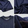 INCERUN 2021 Moda Erkek Örgü T Gömlek See Through Nefes Kısa Kollu Ince Parlak Parti Gece Kulübü Seksi Ince Camiseta