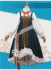 Jeu anime arknights vérité rhodes daliy lolita robe cosplay costume thème des oreilles de chat.