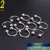 Atacado 100 pcs lote de prata corpo piercing aço inoxidável sobrancelha labelo nariz jóias língua barriga tragus labret bar anéis cj191116