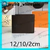Wallets mens wallet Purse Wallet Purses uality men Short Wallet original box card holder checked flower 2021Top CoinPurse with box2767109