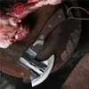 Handmade Forged Axe Kitchen Knife Chef Boning Knife Meat Cutter Butcher Tools Fire Hatchet Tactical Tomahawk Axe Outdoor Tools6479058