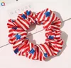 Hot Selling American Flag Large Darm Haar Ring Haarkabel Simple Digital Printing Satin Large Darm Haaraccessoires GD518