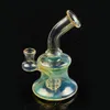 Smoking Accessories 5 Inch Discolor 3.5 Thick Glass Bong Water Pipe Joint 14mm Female Beaker Dab Rig