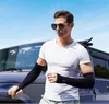 DHL Outdoor Sports Ice Silk Sleeve Ice Cool Ademing Summer Sunscreen Sleeve Handschoenen voor Riding Training Arm Warmers