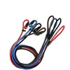 New Nylon Rope Dog whisperer Cesar Millan style Slip Training Leash Lead and Collar Red Blue Black 3 Colors SN3363