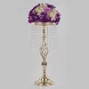 70 cm Rhinestone Candelabra Bruiloft Elegante Kaarshouder Mooie Tafel Centerpieis Vaas Stand Crystal Candlestick Bruiloft Decor EEA1906