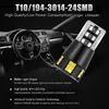 Аварийные огни 10x T10 W5W Светодиодные лампы CANBUS Ошибка бесплатно 2825 194 3014 24smd Автомобильные аксессуары Образование светильника чтения Автоматический желтый синий красный