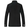 Nowy Tang 2020 Men Black Slim Tunic Tuiticle Single Blazer Blazer Japanse School Mundlid Gakuran College Coat234F