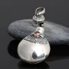 925 Sterling zilveren Boeddha parfumfles ketting hanger voor mannen vrouwen mode-sieraden