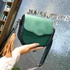 New-женщины 2019 мешок плеч вскользь Bolsas Feminina Wild Leather Solid Color кисточка Посланник