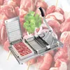 Manuel signe de la viande Légumes Alimentation Chaîne utilisatrice Grill multi Brochettes Kebab Maker Barbecue Stringer BBQ extérieur Lazy Gadget