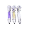 Pipe Colorful Decorate Metal Mini Dry Herb Tobacco Smoking Tube With Cover Caps Holder Portable Pipes Innovative Design Handpipe Hot Cake