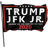 Trump JFK JR Q 2020 flagga 3x5ft, anpassad digital utskrift med 80%, reklam utomhus inomhus, gratis frakt