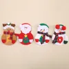 Nova Natal, Faca, Garfo Set Desenhos animados Papai Noel Boneco Elk cervos Faqueiro Festival Xmas Decorações Home Utensílios Bag w-00174