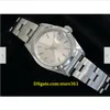 20 stijl casual jurk mechanische automatische 26mm dames roestvrij stalen horloge QuickSet Band Silver Dial 69160