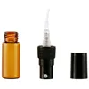 2,5 ml bernsteinfarbene Glasrohr Sprühflasche braun dunkelGlasFlasche Medikaments Unterflasche kann für Unterprobe SN4632 verwendet werden,