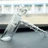 smoking pipes Showerhead Bong Silicone Bubblers Recycler Bubbler Silicone Hammer Dab Unbreakable With 14.4mm Joint Glass Bowl