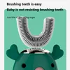 Autocure 2020 Yeni Çocuk Sonic Şarj edilebilir Elektrikli Diş Fırçası Otomatik U şeklinde Diş Fırçası Taşınabilir Temizleme için Çocuklar ve benzeri