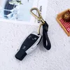 Retro leather key ring brown black business car keychain holders for men fashion gift jewelry