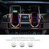 Car Holder R1 Wireless Car Charger di bloccaggio automatico per l'iphone android Air Vent Holder Telefono rotazione di 360 gradi 10W Fast Charge
