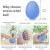 Silikongrepp Boll Professionell Practice Finger Handstyrka Handstyrka Rehabilitering Tr￤ning Handboll Vent Ball -￶vning