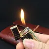 2023 Busseness Gas Lighter Compact Jet Butane Gravering Metal Gas Ping Bright Sound Cigarettändare uppblåst ingen gas med Box Men Gift