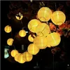 Décoration de jardin Lumières Lanterne Solaire Chaîne LED Gadget Pour Jardins Cour Clôture Patio Terrasse Noël 5/7M 50leds LED lumière