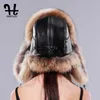 Trapper Hats FurTalk Femme RaccooonLammambam Cap Capuchon Ushaka pour Femme Hiver Chapeau de fourrure Oreille Cosaque