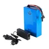 60v 14ah 1500w elektrische fiets batterij 16S scooter lithium voor Bafang BBS02 1000w motor met 30Amps BMS + 5A Charger