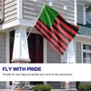 Forno Black Line Afrikaanse Afro-Amerikaanse vlag Nationale polyester bedrukte stof Reclamevlaggen banners Aangepaste 3x5ft vlaggen4764670
