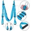 6 Set Anti-gravity Aerial Yoga Hammock Set Multifunction Yoga Belt Flying Yoga Inversion Tool for Pilates Body Shaping