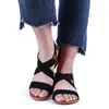 Zomer platte hiel dames sandalen retro Romeinse stijl klassiek casual strand open teen dames sandals1