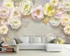 Custom Romantic Floral 3d Wallpaper Delicate Flowers Butterflies Premium Atmospheric Interior Decoration Wallpaper