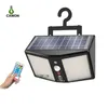 Indoor Solar Lamps 360LEDs 2000LM Waterproof outdoor LED Street Light 3 Lighting Color In 1 Lamp Wall mount For Yard Garden Path