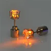 LED Gadget Women Men Fashion Jewelry Light Up Crown Crystal Drops Earrings Retail Package