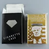 Настраиваемый дизайн Trump Президентские выборы Голосуйте Конкурировать Laser многоразовый Модное магнит из алюминиевого сплава сигареты Box Бесплатная доставка DHL