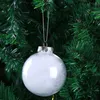 Party Decoration 6cm 8cm Christmas Tress Dekorationer Boll Transparent öppen plast KLAR BAUBLE Ornament Presentlåda