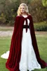 Julklädsel Gothic Hooded Velvet Hooded Cloak Gothic Wicca Robe Medeltida Witchcraft Larp Cape Women Wedding Jackets Wraps