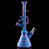 wholesell Silicone Bong 290mm hookah Dab beaker smoking Glass Water Bongs pipe trays pop smoke