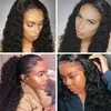 13x6 Lace Front Human Hair Pruiken Braziliaanse krullende golf Human Hair Pruiken 360 Lace frontale pruik voorgeplukt met babyhaar1340515