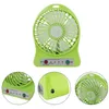 Ventilatore da scrivania portatile Ventilatore con luce a LED Ventilatore USB da esterno da 5 W senza batteria 18650