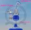 Beker bong 8inch kleur recycler roze glas bong matrix rook kwarts olielig