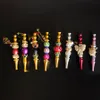 latest Handmade Inlaid alloy hookah jewelry mouthpiece Colorful shisha hookah mouth tip diamond hookah pipe blunt holder for smoki1692320