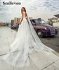 Lace Boho Wedding Dresses 2020 Spaghetti Straps V-neck Beach Bride Dress Wedding Gowns With Detachable Shawl Vestido De Noiva